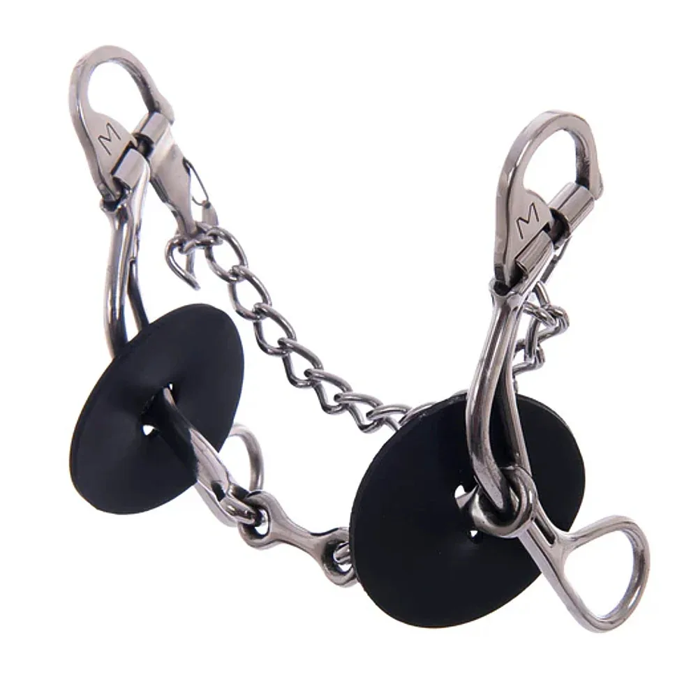 Merrill Bits Swing Top Twisted Wire Dog Bone Short Gag Bit