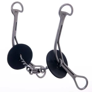 Merrill Bits Twisted Wire Dog Bone Roller Long Gag Bit