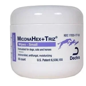 Miconahex Plus Triz Wipes 50 Count Jar