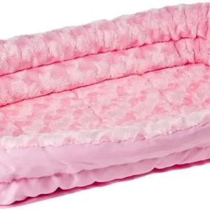 MidWest Double Bolster Pet Bed Pink