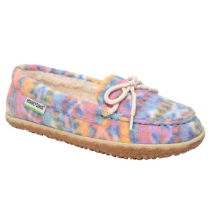 Minnetonka Women`s Eco Oak Orange Sunset Slipper