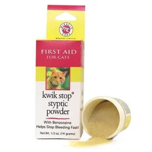 Miracle Care Kwik Stop Styptic Powder for Cats .5 oz