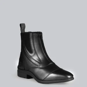 Mirano Leather Paddock Boots Black