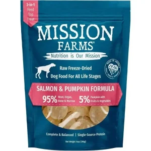 Mission Farms Wild-Caught Salmon & Pumpkin Freeze-Dried Dog Food 14oz