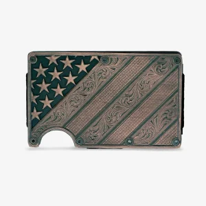 Montana Silversmiths All American Bronze Credit Card Holder Money Clip