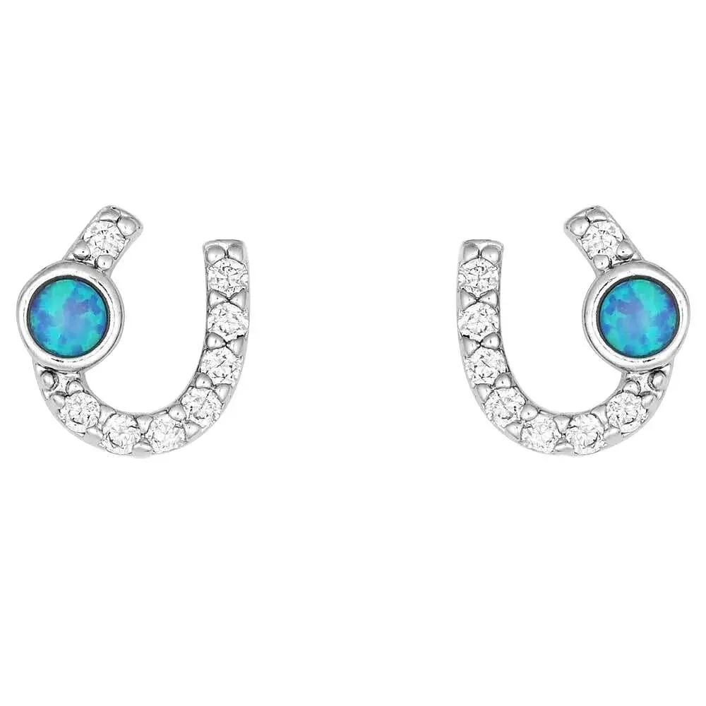 Montana Silversmiths Lightfoot Horseshoe Earrings