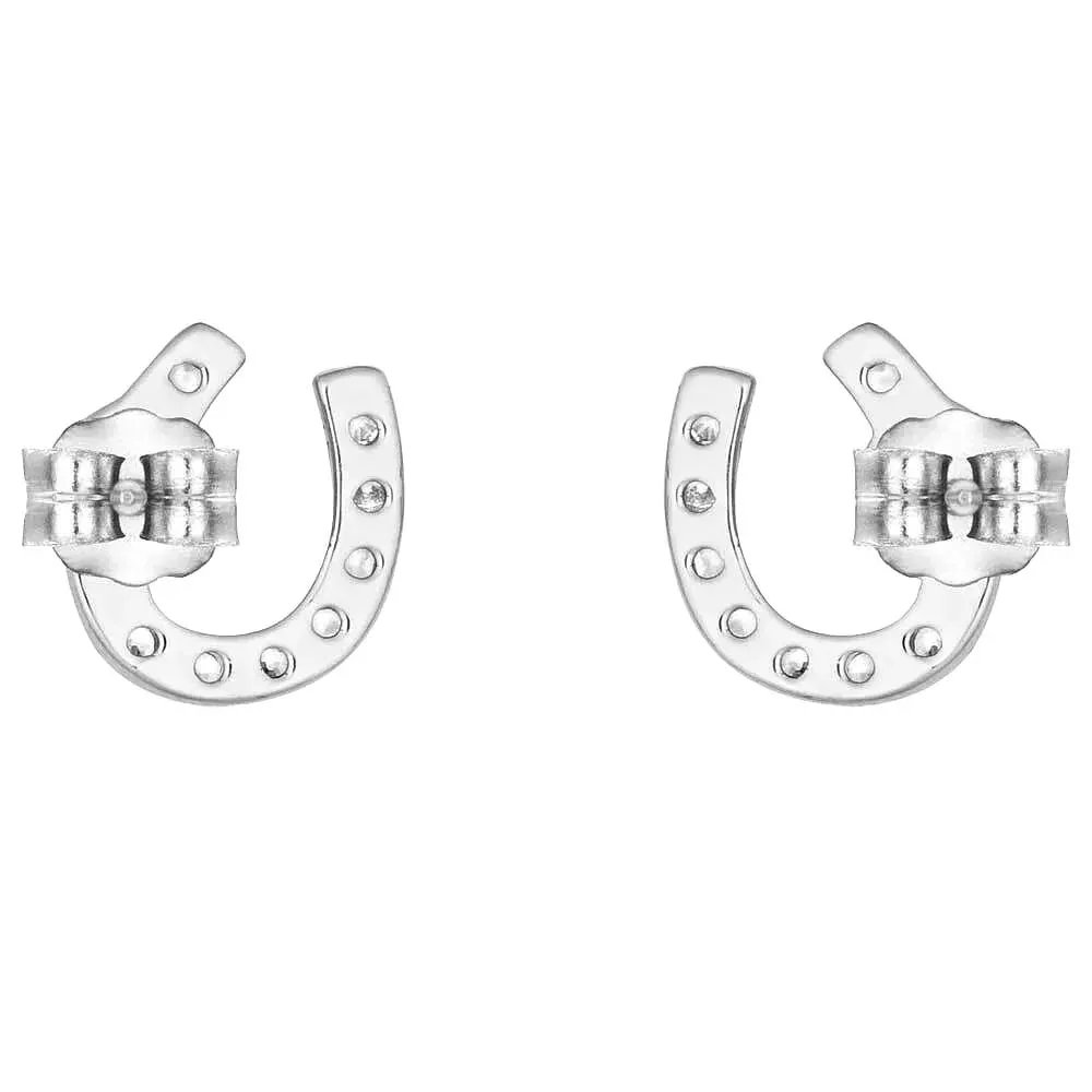 Montana Silversmiths Lightfoot Horseshoe Earrings - Image 2