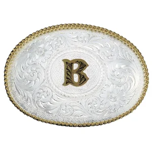 Montana Silversmiths Medium 'B' Initial Buckle