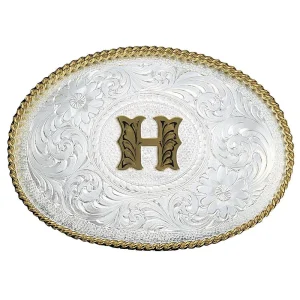 Montana Silversmiths Medium 'H' Initial Buckle