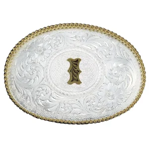 Montana Silversmiths Medium 'I' Initial Buckle