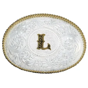 Montana Silversmiths Medium 'L' Initial Buckle