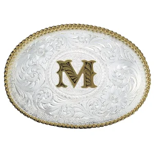Montana Silversmiths Medium 'M' Initial Buckle