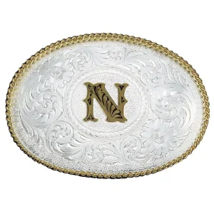 Montana Silversmiths Medium 'N' Initial Buckle