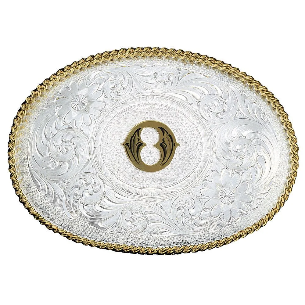 Montana Silversmiths Medium 'O' Initial Buckle