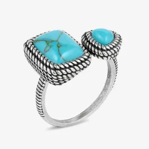 Montana Silversmiths Split Decision Turquoise Ring