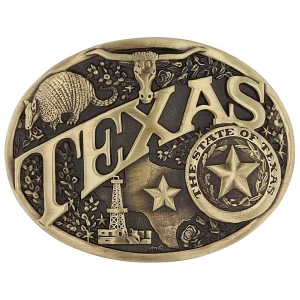 Montana Silversmiths Texas State Heritage Attitude Buckle