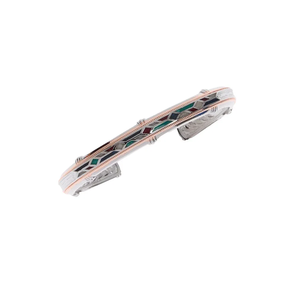 Montana Silversmiths Western Mosaic Cuff - Image 2