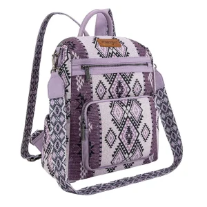 Montana West Aztec Print Light Purple Backpack