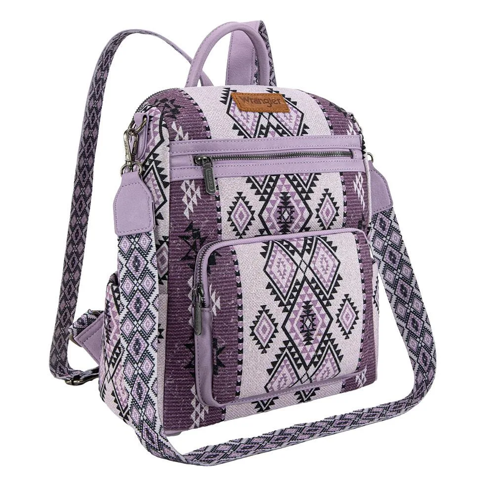 Montana West Aztec Print Light Purple Backpack