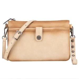 Montana West Wrangler Vintage Plain Crossbody Clutch