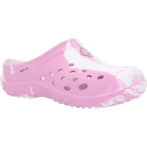 Muck Muck Youth ter Lite Clog Pink and White Swirl