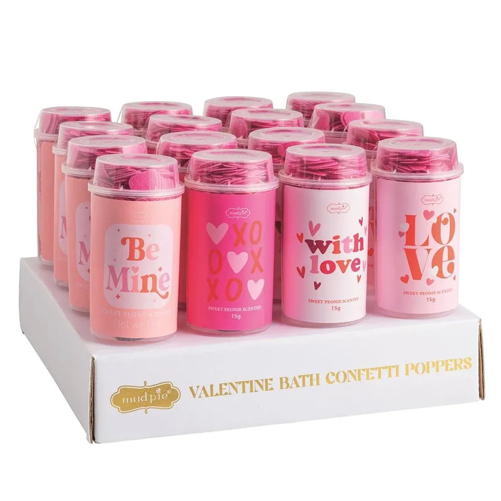 Mud Pie Assorted Valentines Bath Confetti