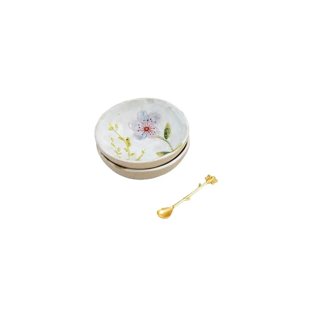Mud Pie Blue Flower Dipping Tidbit Set