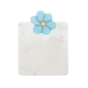 Mud Pie Blue Flower Marble Board