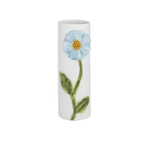 Mud Pie Blue Flower Stem Bud Vase