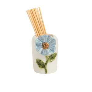 Mud Pie Blue Flower Toothpick Caddy