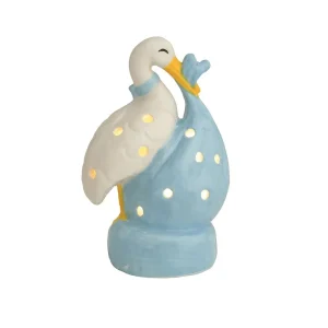 Mud Pie Blue Stork Light Up Sitter