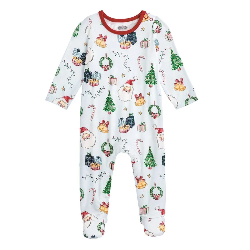 Mud Pie Boy's Blue Christmas Sleeper