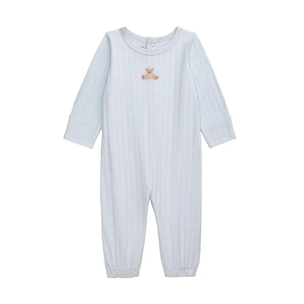 Mud Pie Boy's Blue Teddy Bear Sleeper