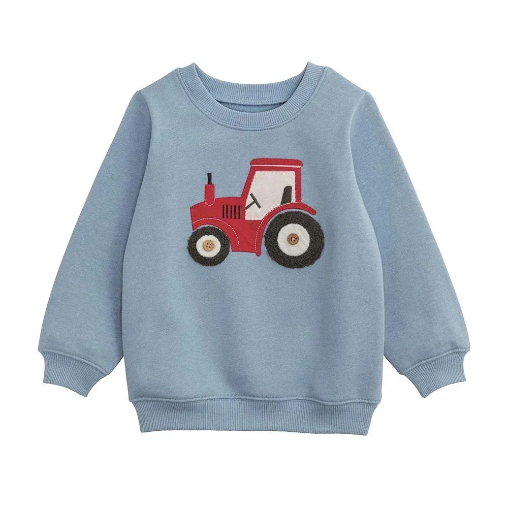 Mud Pie Boy's Tractor Sweatshirt