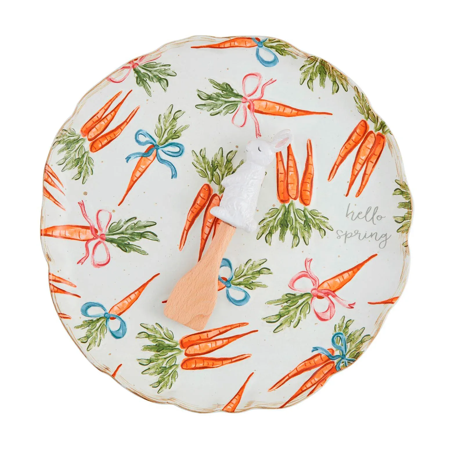Mud Pie Carrot Pattern Platter Set - Image 2