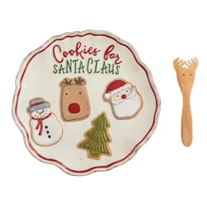 Mud Pie Christmas Cookie Plate Set