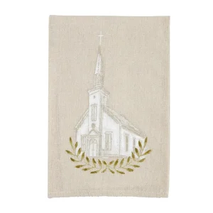 Mud Pie Church Painted Towel