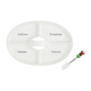 Mud Pie Circa Handle Condiment Tray