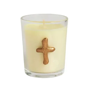 Mud Pie Cross Votive Candle
