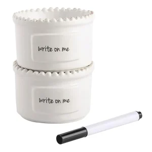 Mud Pie Dot Personalize Ramekin Set