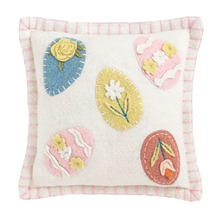 Mud Pie Easter Egg Mini Pillow
