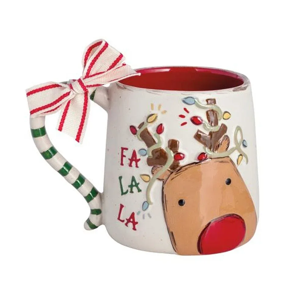 Mud Pie Farm Christmas Reindeer Mug