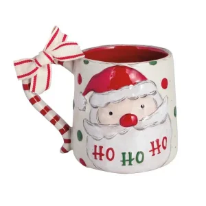 Mud Pie Farm Christmas Santa Mug