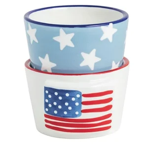 Mud Pie Flag Americana Ramekin