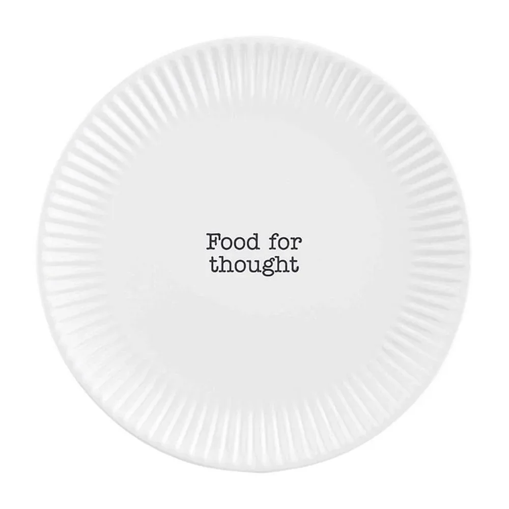 Mud Pie Food For Thought Melamine Salad Plate