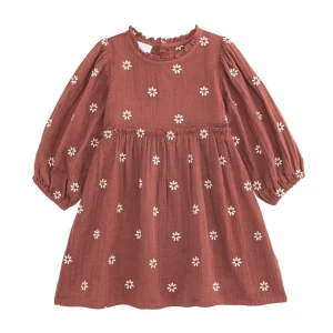 Mud Pie Girl's Daisy Embroidery Dress