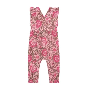 Mud Pie Girl's Floral Block Print Longall