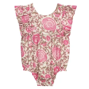 Mud Pie Girl's Floral Print Bubble
