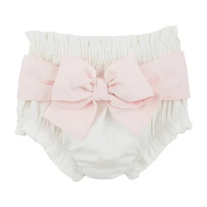 Mud Pie Girls Pink Bow Diaper Cover