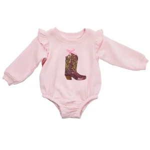 Mud Pie Girl's Sequin Boot Pink Bubble
